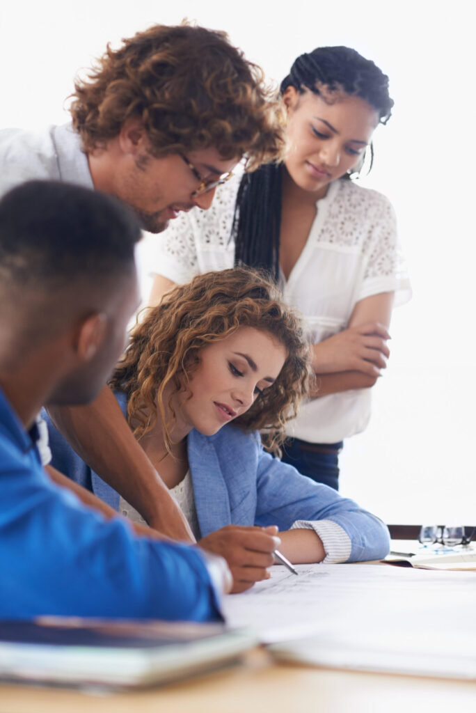 The business ideas are flowing Business people writing and planning on project for 71942445